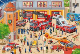 Puzzle 60 elementów Dzień Dziecka w straży pożarnej