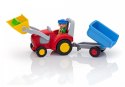 Zestaw z figurkami 1.2.3 6964 Traktor z przyczepą