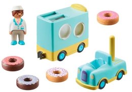 Zestaw z figurką 1.2.3 71325 Szalony Donut Truck z funkcją układania i sortowania