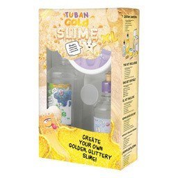 Masa plastyczna Zestaw super slime - Gold Shine XL