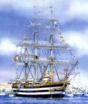 Model plastikowy Amerigo Vespucci