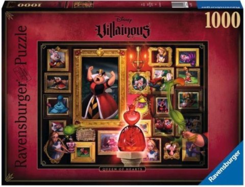 Puzzle 1000 elementów Villainous. Królowa Kier