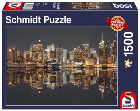 Puzzle Premium Quality 1500 elementów Nowy Jork nocą