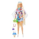 Lalka Barbie Extra Komplet w kwiatki Blond włosy