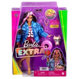 Lalka Barbie Extra Sportowa sukienka/Czarno-różowe włosy