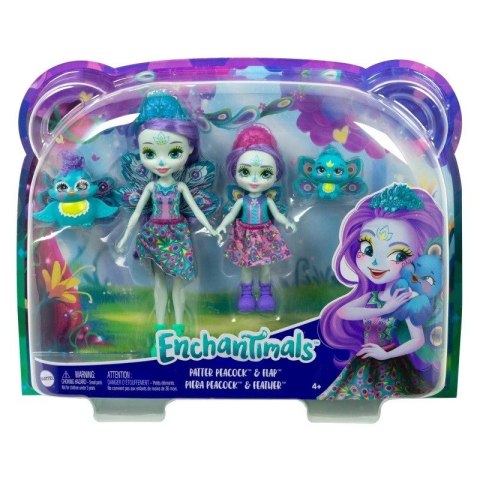 Lalki Enchantimals Patter i Piera Peacock Lalki siostry