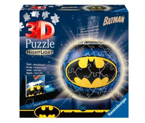 Puzzle 3D Świecąca kula: Batman 72 elementy