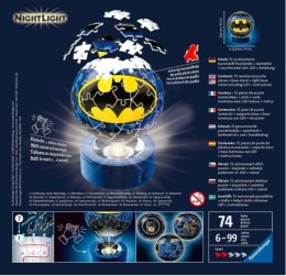 Puzzle 3D Świecąca kula: Batman 72 elementy