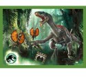 Puzzle 4w1 Groźne dinozaury Jurassic World