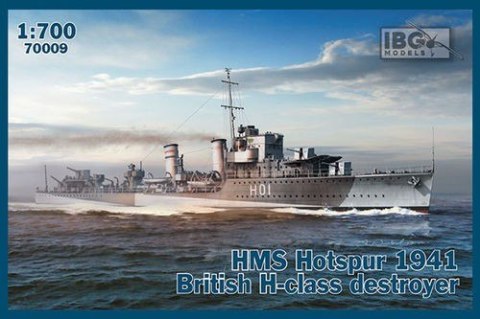 Model plastikowy statek HMS Hotspur 1941 British H-class destroyer