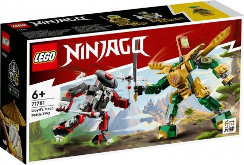 Klocki Ninjago 71781 Starcie Lloyda z Mechem EVO