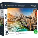 Puzzle 1000 elementów UFT Zachód słońca, most Rialto, Wenecja, Włochy