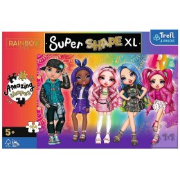 Puzzle 104 elementy XL Super Shape Stylowe Rainbow High