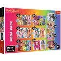 Puzzle 10in1 Kolekcja modnych laleczek Rainbow High