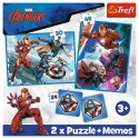 Puzzle 2w1 memos Bohaterowie w akcji, Avengers