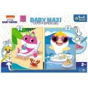 Układanka Baby MAXI 2x10 elementów Wesoły dzień rekina, Baby Shark