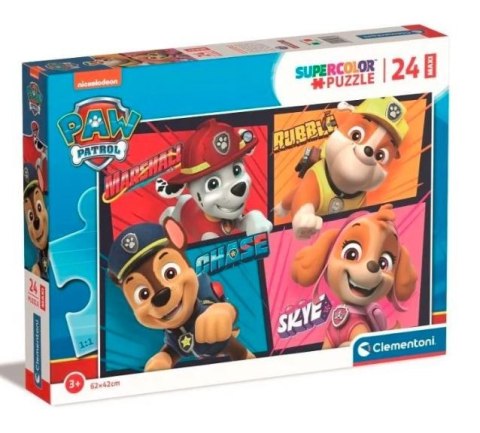 Puzzle 24 elementy Super Kolor Paw Patrol