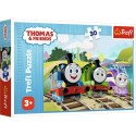 Puzzle 30 elementów Radosny Tomek Thomas and Friends