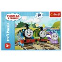 Puzzle 30 elementów Radosny Tomek Thomas and Friends