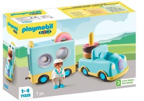 Zestaw z figurką 1.2.3 71325 Szalony Donut Truck z funkcją układania i sortowania