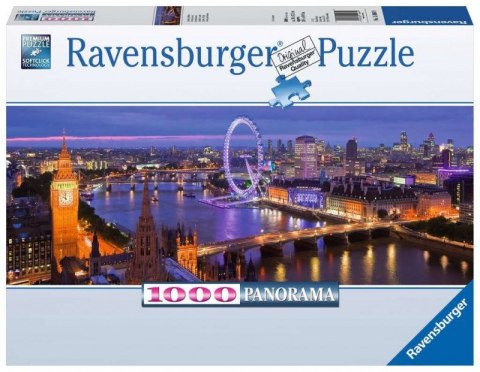 Puzzle 1000 elementów Panorama Londyn nocą