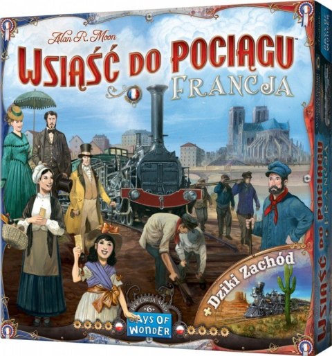 Gra Wsiąść do pociągu Kolekcja Map 6 - Francja i Dziki Zachód