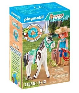 Zestaw z figurkami Horses 71358 Ellie i Sawdust ćwiczące western riding