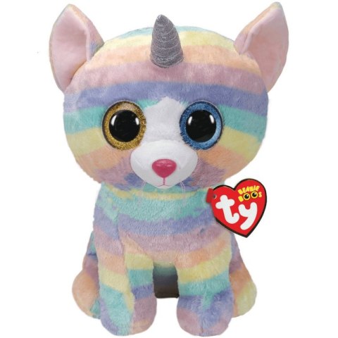 Maskotka TY Beanie Boos Kotek jednorożec Heather 42cm