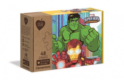 Puzzle 3x48 elementów Marvel Superhero